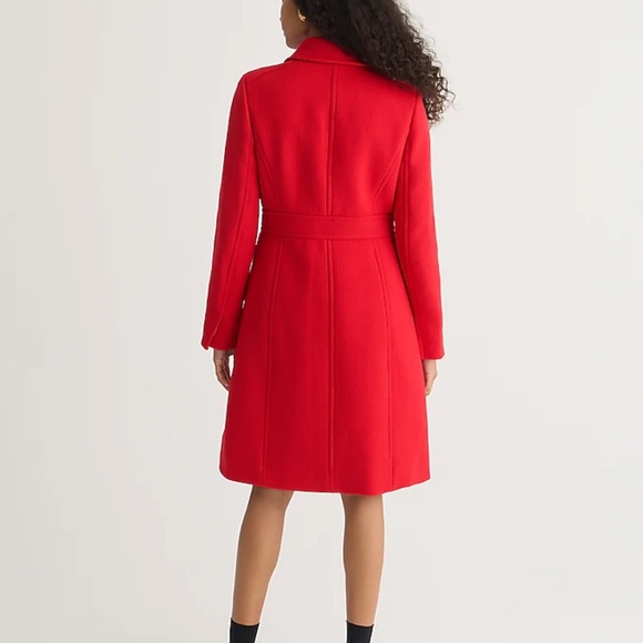 New lady day topcoat in Italian double-cloth wool blend - Picture 2 of 4